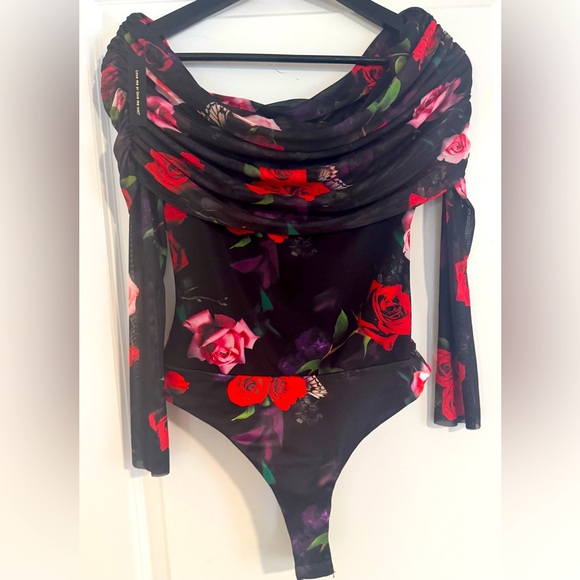 NWOT -AFRM Red Rose Bodysuit-Medium - Picture 7 of 10